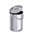 Edelstahl-Eimer 8 Liter mit Bodenreifen, extra schwere Qualität, mit Deckel