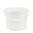 Kunststoffeimer 5,6 Liter, rund, weiß, UN-Zulassung, Kunststoffbügel mit Deckel