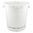 Kunststoffeimer 30 Liter (Hobbock), rund, weiß, UN-Zulassung, mit Deckel