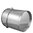 Edelstahl-Eimer 15 Liter mit Bodenreifen, zylindrisch, breiter Durchmesser, mit Deckel
