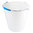 Kunststoff-Eimer, 15 Liter, natur-weiss, LDPE, lebensmittelgeeignet, mit Bügel und Ausguss