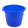 Baueimer 12 Liter, blau mit Metallbügel