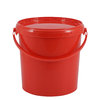 Kunststoffeimer 10,7 Liter, rund, rot, mit Deckel und Kunststoffbügel