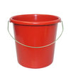 Haushaltseimer 5 Liter, rund, rot, mit Metallbügel
