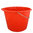 Baueimer 20 Liter, rot, Metallbügel, mit Ausguss