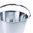 Edelstahl-Eimer 12 Liter mit verstärktem Bodenreifen, schwere Qualität