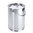 Edelstahl-Eimer 8 Liter mit Bodenreifen, extra schwere Qualität, mit Deckel
