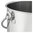 Edelstahl-Eimer 10 Liter mit Bodenreifen, zylindrisch, breiter Durchmesser