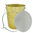 Weißblecheimer 10 Liter, lebensmittelgeeignet, mit dichtem Deckel & Spannring