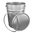 Weißblecheimer 20 Liter, blank, mit Deckel & Spannring, für trockene Lebensmittel geeignet