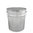 Weißblecheimer 5 Liter, blank, mit Deckel und Spannring, für trockene Lebensmittel geeignet